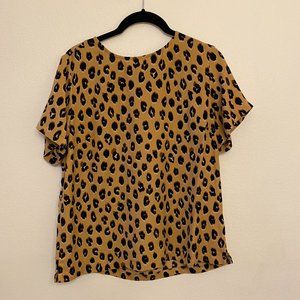 Breezy Casual Leopard Print Top
